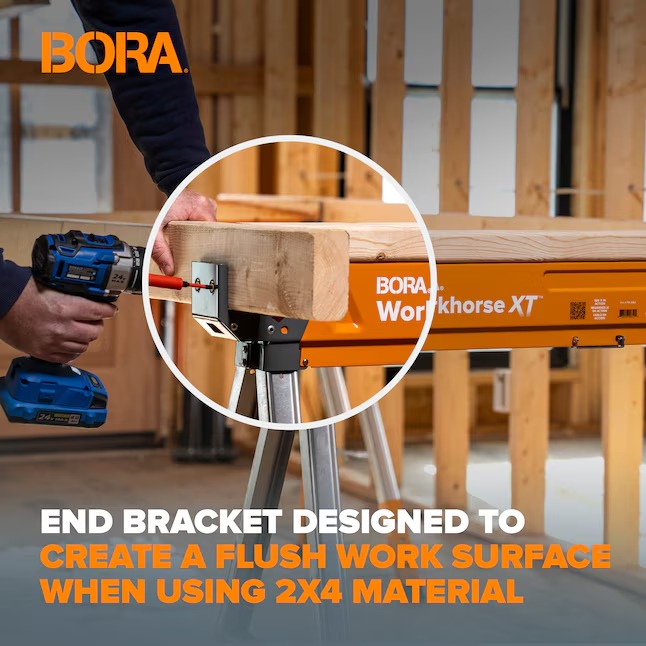 BORA PM-3360 Workhorse XT 38-in W x 30-in H Adjustable Steel Saw Horse ( 1350-lb Capacity)44_11zon