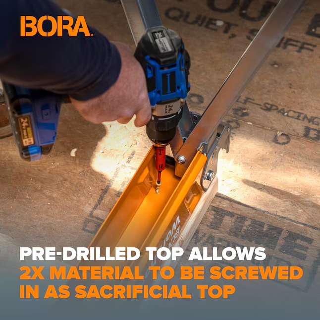 BORA PM-3360 Workhorse XT 38-in W x 30-in H Adjustable Steel Saw Horse ( 1350-lb Capacity)6_11zon
