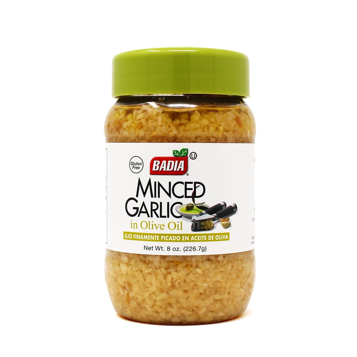 Badia Minced Garlic in Olive Oil, 8 Ounce (Pack of 12)1