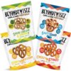 BeyondTwistz Low Carb Pretzels, Starter Pack, Keto Friendly, 2g Net Carbs, 18g Protein, Powered By HealthSense® High Fiber Wheat Flour, Family Size 8oz Bag, Pack of 4