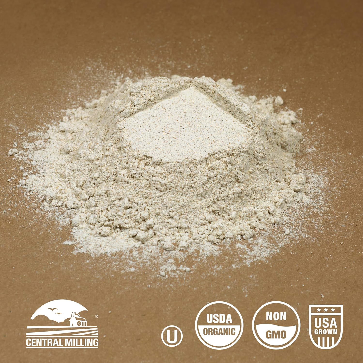 CENTRAL MILLING 100% Organic Whole Dark Rye Flour - 25 lbs…1