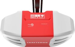 CRAFTSMAN 1/2 HP Smart Garage Door Opener - myQ Smartphone Controlled - Chain Drive, Wireless Keypad Included, Model CMXEOCG472, Red