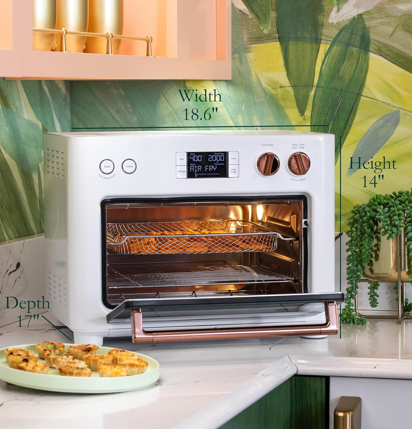 Café Couture Oven with 14 essential cooking modes, Matte White1