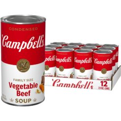Campbell's Condensed Vegetable Beef Soup, 23 oz Can (12 Pack)