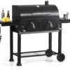 Captiva Designs Extra Large Charcoal BBQ Grill with Oversize Cooking Area(794 SQIN), Outdoor Cooking Grill with 2 Individual Lifting Charcoal Trays and 2 Foldable Side Tables