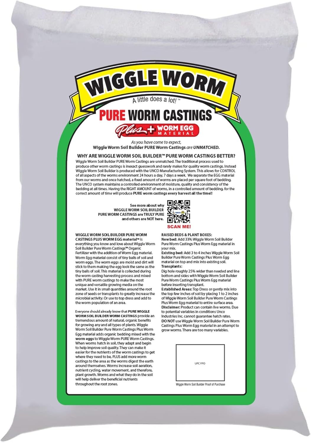 Castings Plus Worm Egg Material, 40-Pounds - Fertilizer for Houseplants, Vegetables, and More - Earthworm Castings to Help Improve Soil Fertility and Aeration1