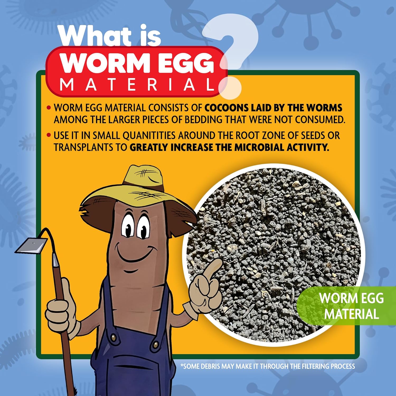 Castings Plus Worm Egg Material, 40-Pounds - Fertilizer for Houseplants, Vegetables, and More - Earthworm Castings to Help Improve Soil Fertility and Aeration5