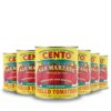 Cento Certified San Marzano Whole Peeled Tomatoes, 28 Oz (Pack of 6), Canned Plum Tomatoes in Thick Puree with Basil, Grown and Processed in Italy