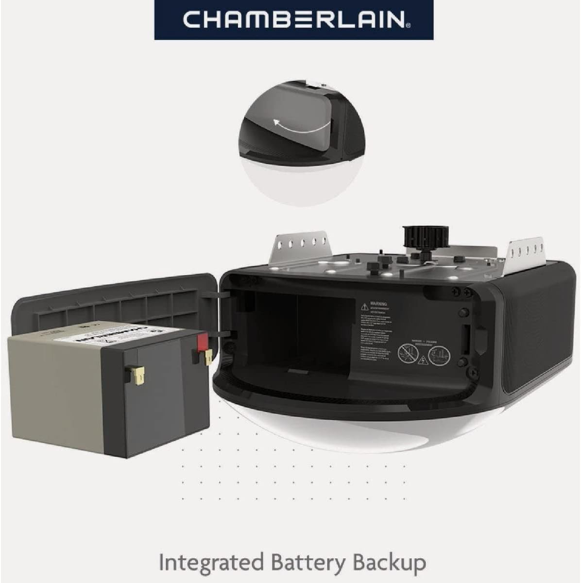 Chamberlain B6753T Smart Garage Door Opener, Video Streaming & Advanced Corner LED Lighting-myQ Smartphone Controlled-Ultra Quiet, Strong Belt Drive & MAX Lifting Power5
