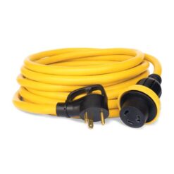 Champion Power Equipment 100827 30-Amp RV Generator 30-ft 1 3 Prong Yellow Outdoor Heavy Duty Locking Extension Cord