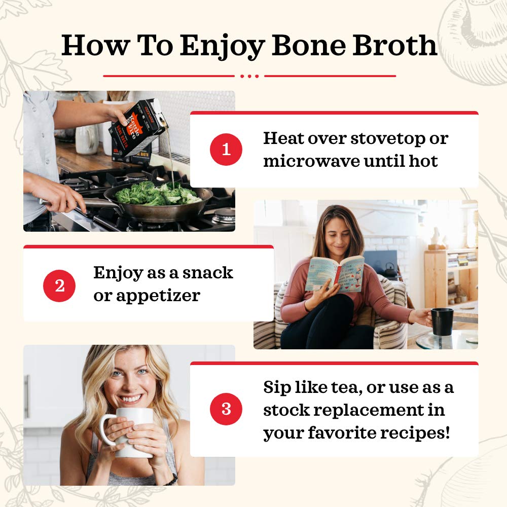 Chicken Bone Broth Soup by Kettle and Fire, Pack of 6, Keto Diet, Paleo Friendly, 10g of protein, 16.9 Ounce (Pack of 6)7