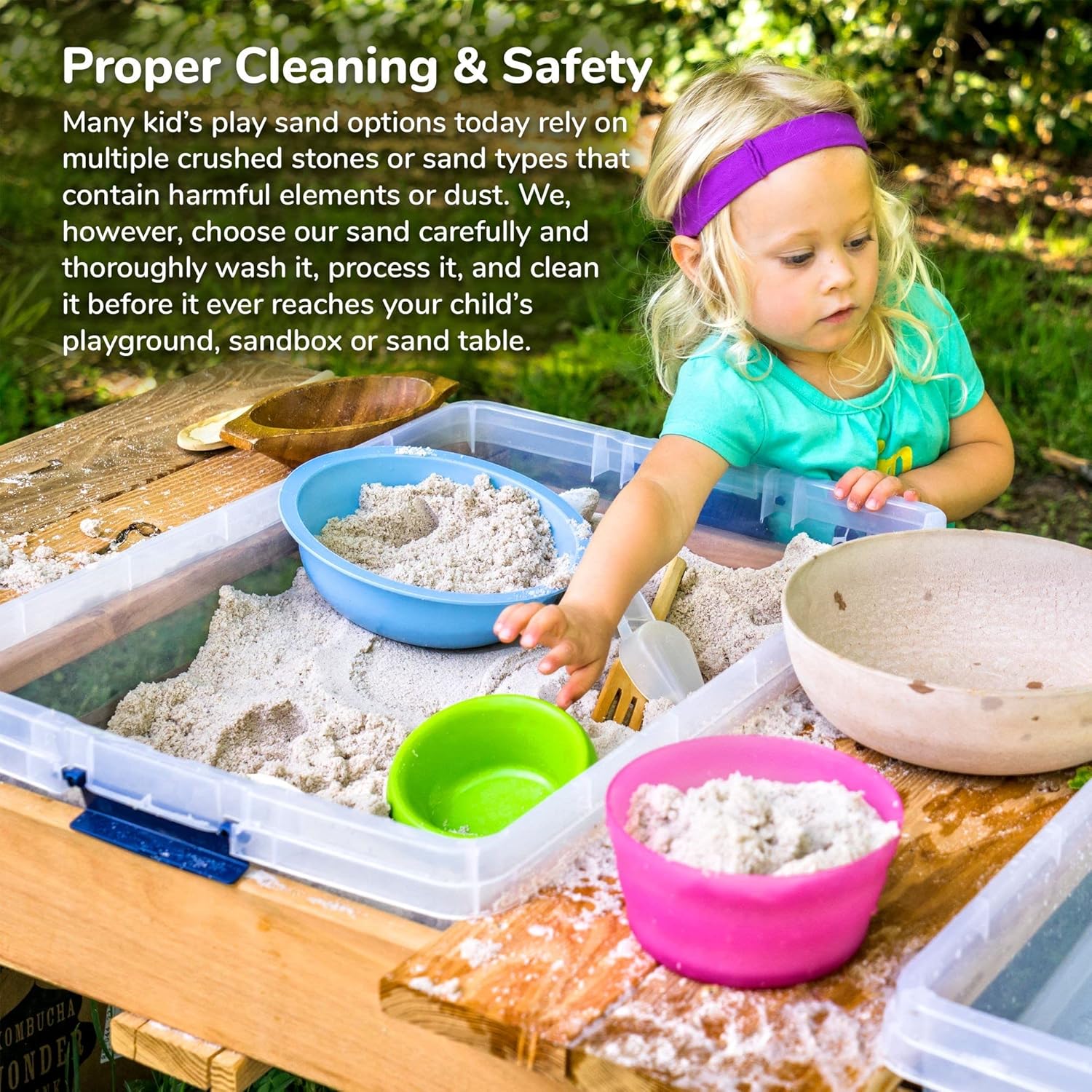 Classic Sand and Play Sand for Sandbox, Table, Therapy, and Outdoor Use, 40 lb. Bag, Natural, Non-Toxic, Wet Castle Building for Creativity and Stimulates Sensory Skills11