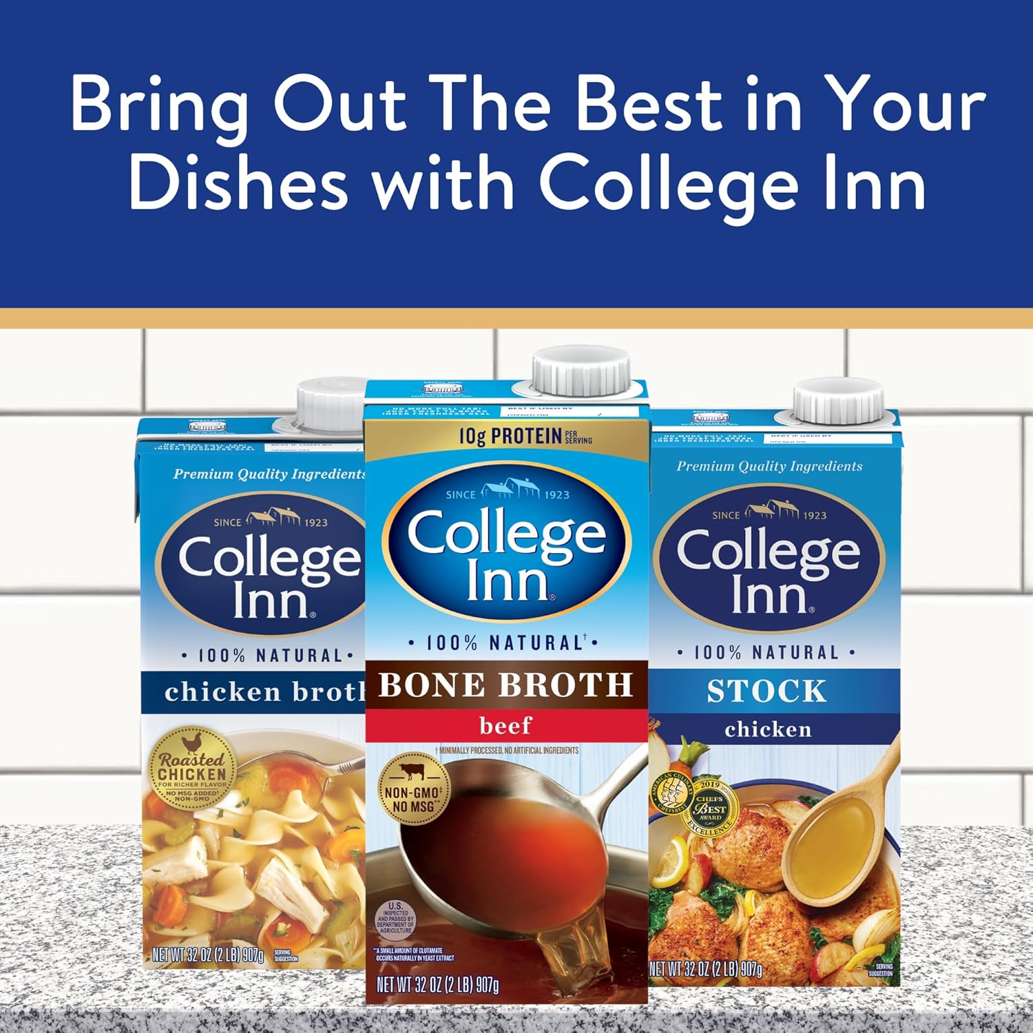 College Inn Organic Beef Broth, 32oz (12 Pack) All Natural, USDA Organic, No MSG, Non GMO7