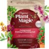 Compressed Organic Potting Soil for Garden, Plants & Vegetables - Expands 4x When Mixed with Water - Indoor or Outdoor Use - Plant Food Mix Derived from Natural Coconut Coir & Worm Castings Fertilizer