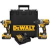 DEWALT DCK299P2 XR 2-Tool 20-Volt Brushless Power Tool Combo Kit with Hard Case (2-Batteries and charger Included)
