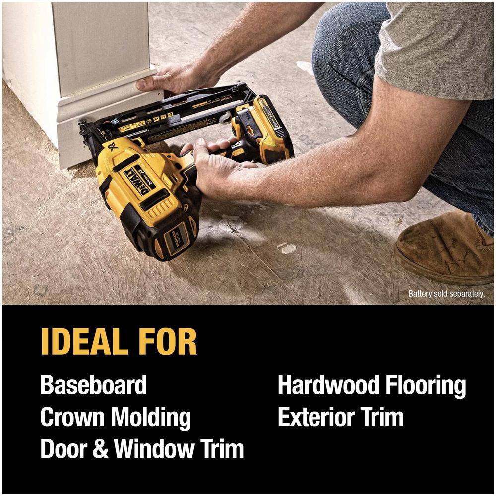 DEWALT DCN660BWS356B 20V MAX XR Lithium-Ion Electric Cordless 16GA Angled Finishing Nailer & Cordless Brushless Oscillating Tool (Tools Only)7