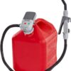 Deway Automatic Fuel Transfer Pump with Nozzle for Flow Control & Stop, Fits All Size Gas Cans, Extra Long Hose, for Gasoline, Diesel Fuel & More