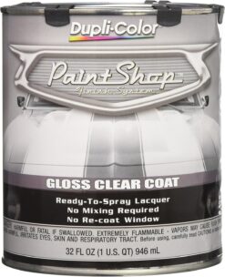 Dupli-Color EBSP30000 Paint Shop Finish System Clear Coat – Gloss Clear - 32 oz. Automotive Paint