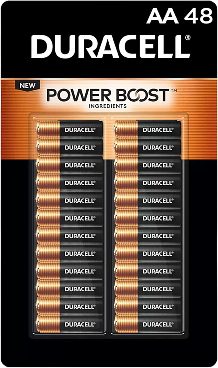 Duracell Coppertop Alkaline-Manganese Dioxide AA Battery, 1.5V, (Pack of 48) Duracell Coppertop Alkaline-Manganese Dioxide AA Battery, 1.5V, (Pack of 48)