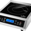 Duxtop Professional Portable Induction Cooktop, Commercial Range Countertop Burner, 1800 Watts Induction Burner with Sensor Touch and LCD Screen, P961LS/BT-C35-D, Silver/Black