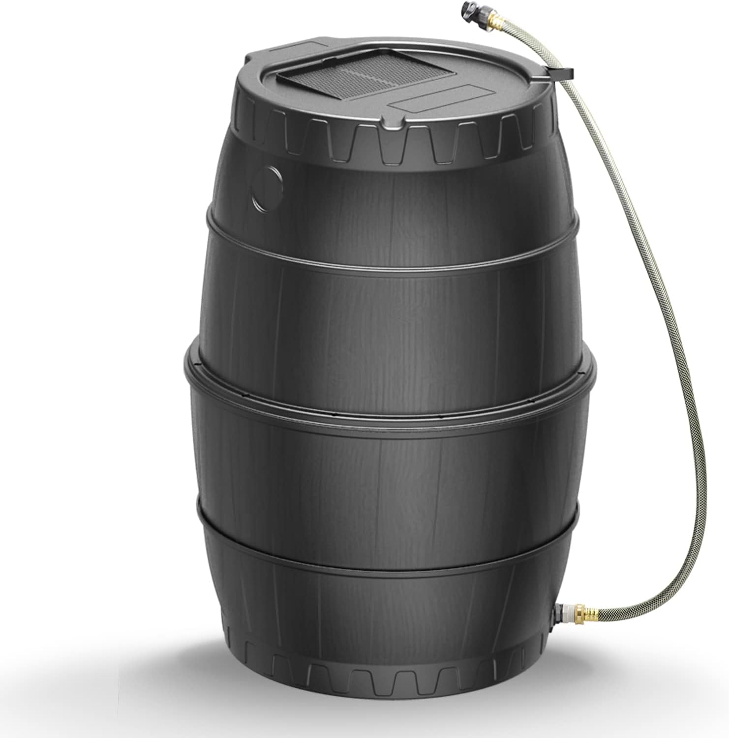 EJWOX Rain Barrels to Collect Rainwater from Gutter for Outdoor Use, 45 Gallon Black Rain Water Collection Barrels, BPA Free Water Catcher with Spigot, Lid, and Hose EJWOX Rain Barrels to Collect Rainwater from Gutter for Outdoor Use, 45 Gallon Black Rain Water Collection Barrels, BPA Free Water Catcher with Spigot, Lid, and Hose