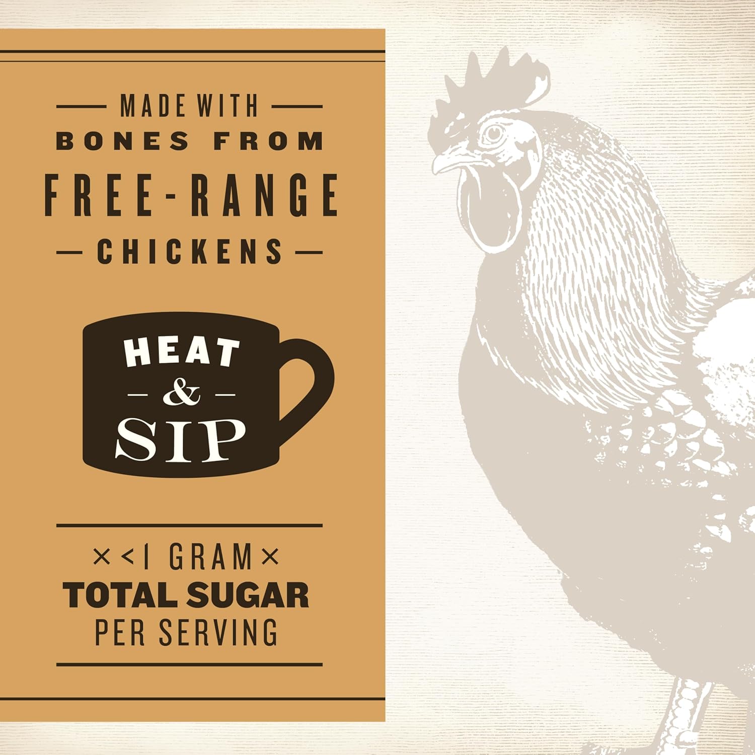 EPIC Bone Broth, Homestyle Savory Chicken, Keto and Paleo Friendly, Whole30 Approved, Gluten Free, 14 fl oz Jar (Pack of 6)1