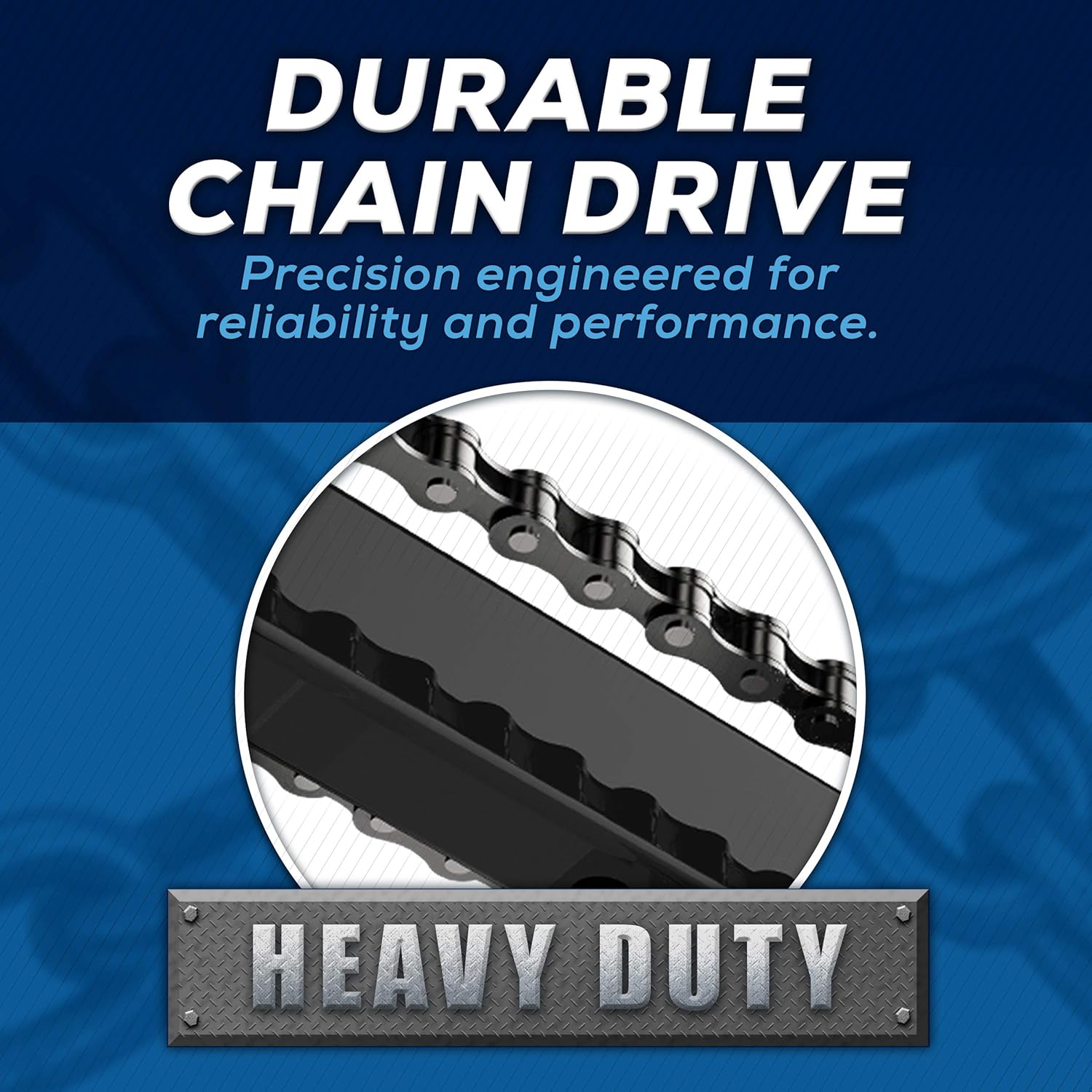 Everlift BU250 Sectional Garage Door Opener with Battery Backup, Heavy-Duty Chain Drive for Single or Double Doors, Wall Mount, and Remote Garage Opener, Quick and Easy Installation, White11