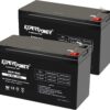 ExpertPower 12v 9ah Sealed Lead Acid Battery with F2 Terminals (.250")/2 Pack