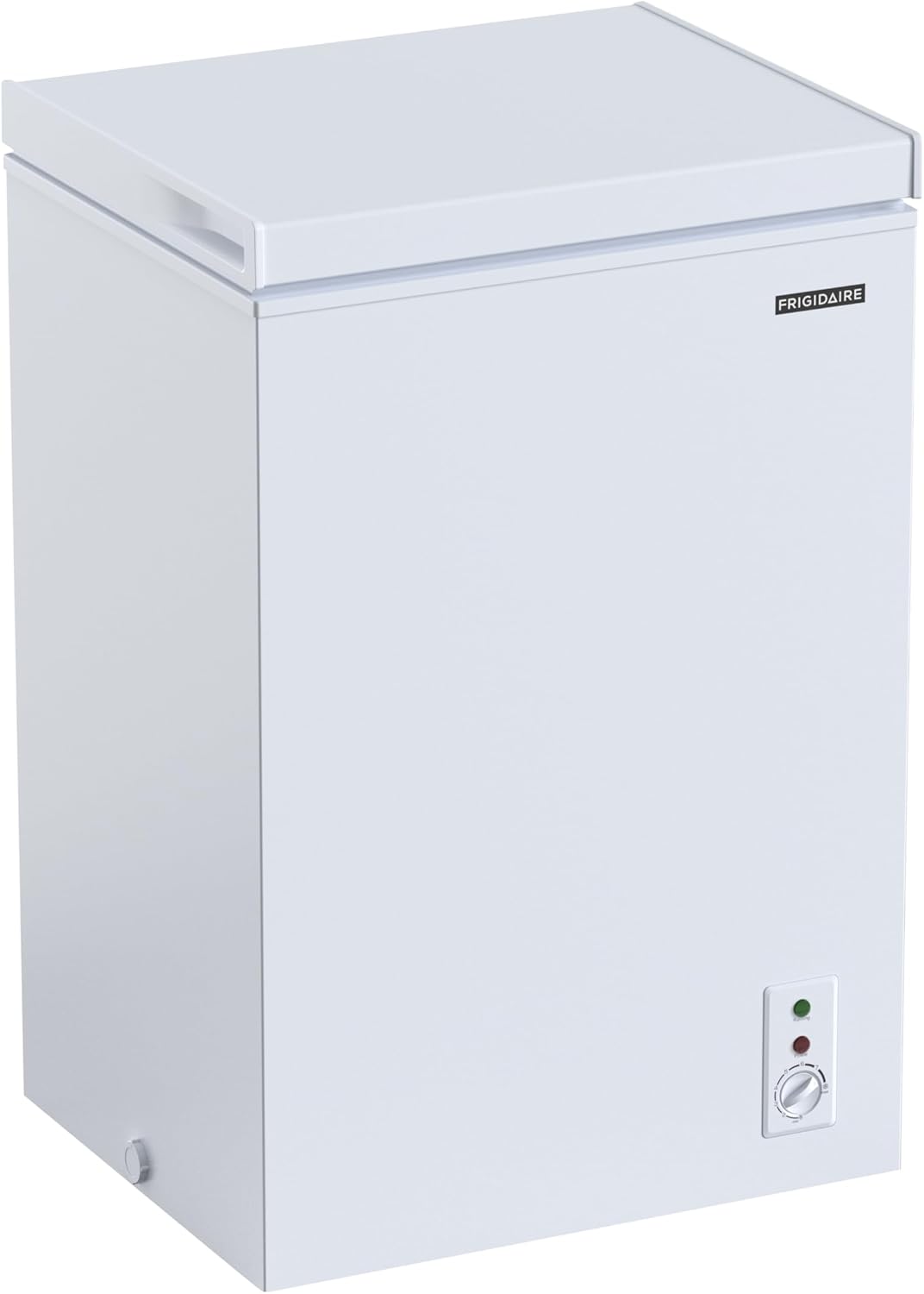 FRIGIDAIRE EFRF3005-AMZ Chest Deep Freezer-Garage-Ready, 3.5 Cu. Ft. Capacity, White-Adjustable Thermostat-Removable Vinyl Coated Wire Basket-Easy Defrost Drain FRIGIDAIRE EFRF3005-AMZ Chest Deep Freezer-Garage-Ready, 3.5 Cu. Ft. Capacity, White-Adjustable Thermostat-Removable Vinyl Coated Wire Basket-Easy Defrost Drain