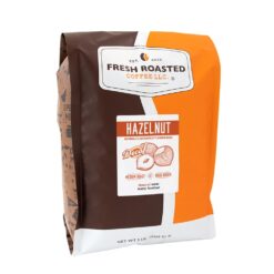 Fresh Roasted Coffee, Decaf Hazelnut Flavored Coffee, 5 lb (80 oz), Medium Roast, Kosher, Whole Bean
