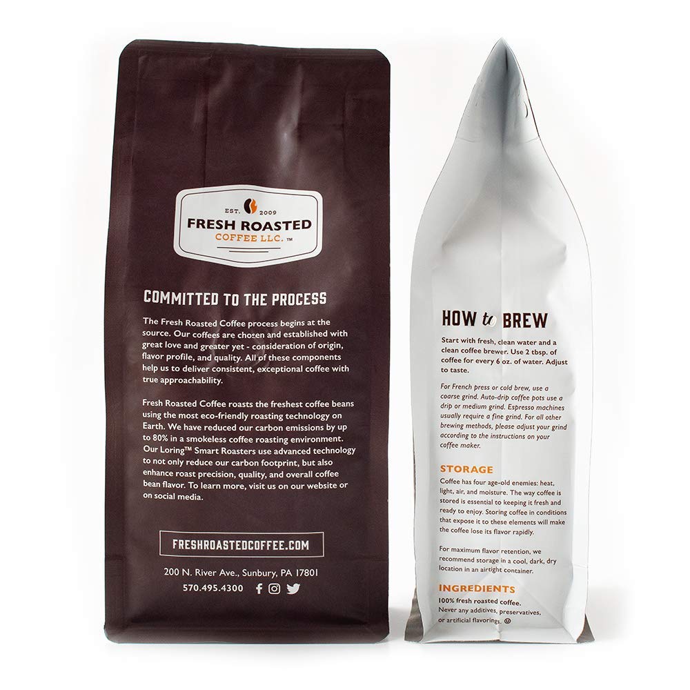 Fresh Roasted Coffee, Organic Mexican Swiss Water Half-Caf, 5 lb (80 oz), Kosher, Medium Roast, Whole Bean3