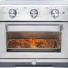 GE Mechanical Air Fryer Toaster Oven + Accessory Set | Convection Toaster with 7 Cook Modes | Large Capacity Oven - Fits 12" Pizza | Countertop Kitchen Essentials | Stainless Steel