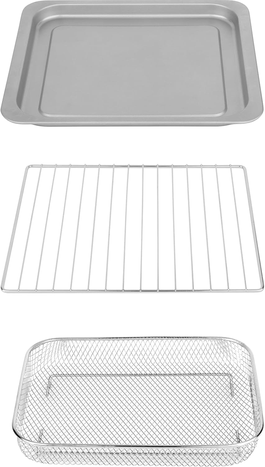 GE Mechanical Air Fryer Toaster Oven + Accessory Set Convection Toaster with 7 Cook Modes Stainless Steel5