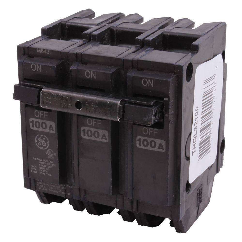 GE THQL32100 Q-Line 100 Amp 3 in. 3-Pole Circuit Breaker8