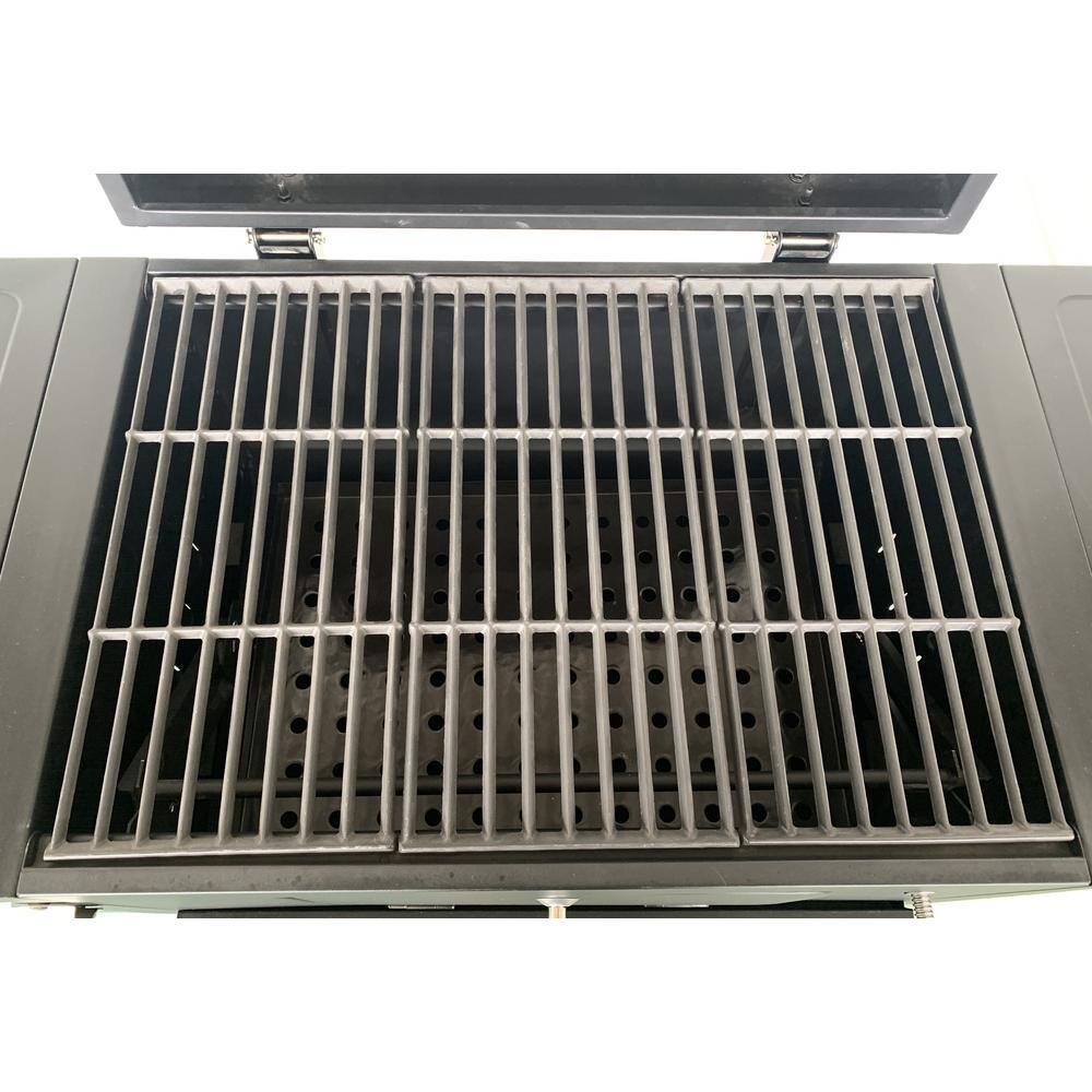 GRILLFEST 2518 Deluxe Cart Style Charcoal Grill in Black With Thermometer6