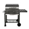 GRILLFEST SXC0546 Premium Charcoal Grill in Black with Folding shelf and built in thermometer