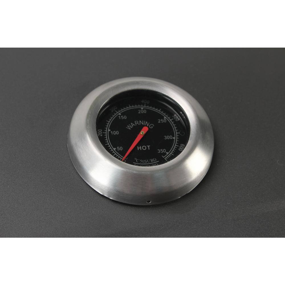 GRILLFEST SXC0546 Premium Charcoal Grill in Black with Folding shelf and built in thermometer2