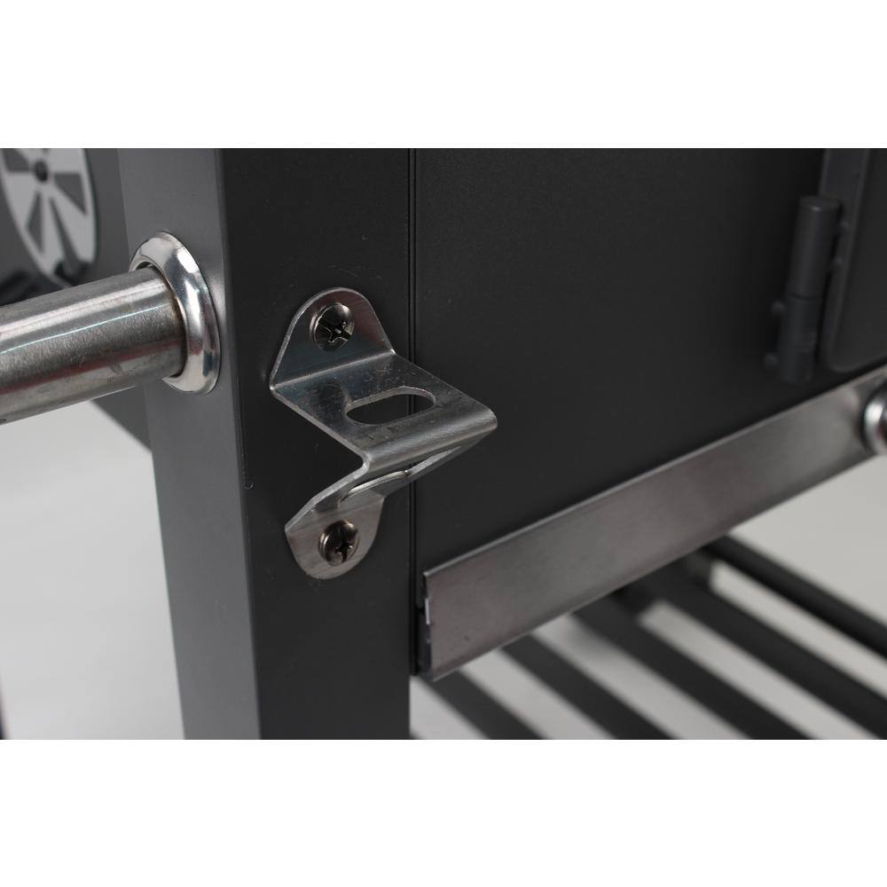 GRILLFEST SXC0546 Premium Charcoal Grill in Black with Folding shelf and built in thermometer6