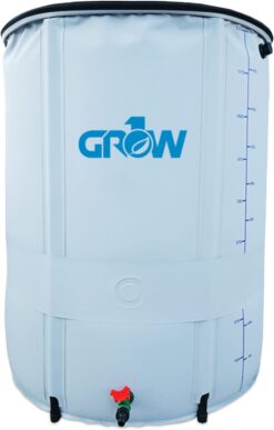 GROW1 Collapsible Reservoir Water Tank 265 Gallon Water Storage Barrel Container Portable for Garden Plants Gardening Greenhouse