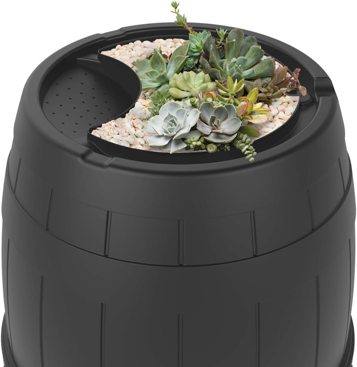 Garden Central 39 Gallon Knock Down Rain Barrel7