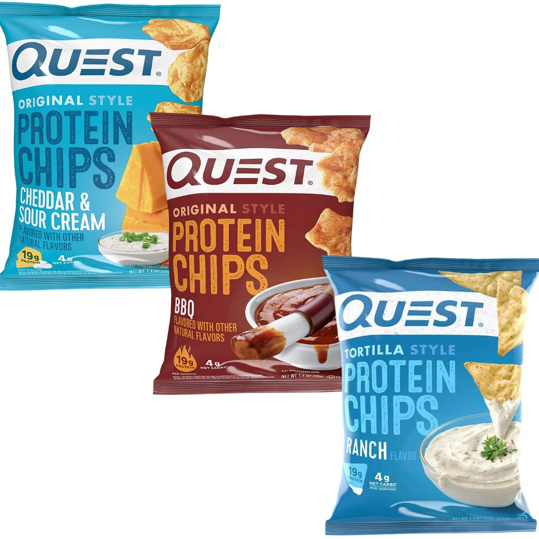Generic 9 Pack Flavor Sampler - Quest Nutrition Tortilla Style Protein Chips, Variety Pack with USA-Supply Magnetic Chip Clip3
