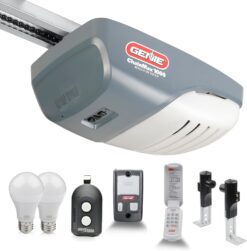 Genie 3022-LED ChainMax 1000 Essentials Garage Door Opener, 140v DC Motor, Chain C-Channel Rail, with LED Lighting, Blue