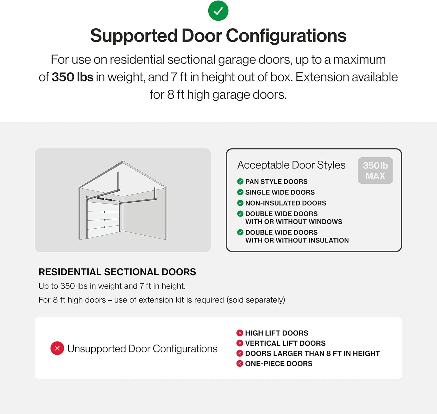 Genie Chain Drive 500 Garage Door Opener with WiFi - Model 1135VM4