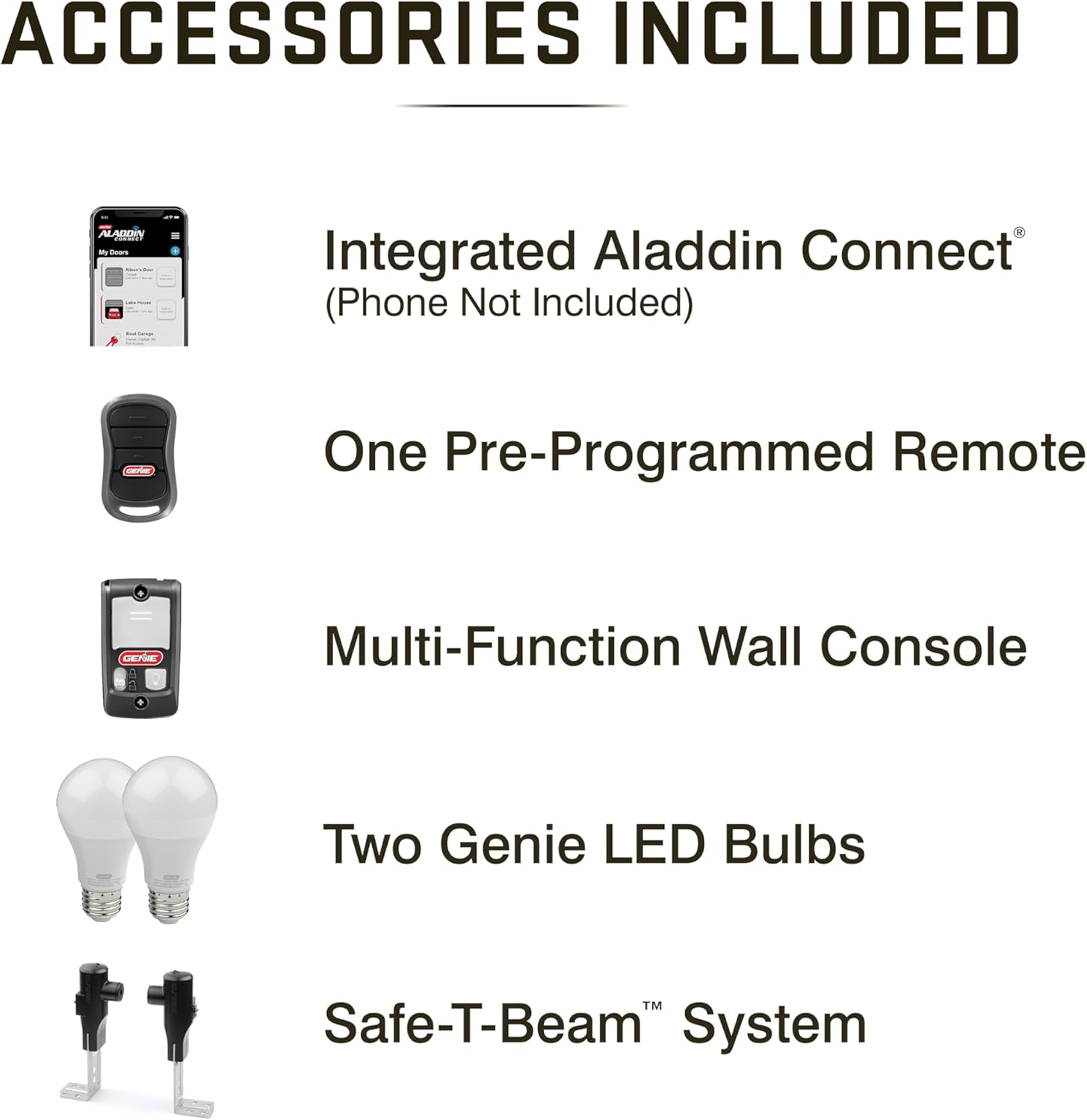 Genie Chain Glide Connect Essentials Smart Garage Door Opener - Reliable Chain Drive Opener With LED Lighting- Compatible with Alexa, SmartThings, Brilliant Smart Home7