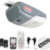 Genie ChainMax 1000 Garage Door Opener - Durable Chain Drive - Includes two 3-Button Pre-Programmed Remotes,Wall Console, Wireless Keypad, Safe-T-Beams - Model 3022-TKH, 140V DC Motor,Gray