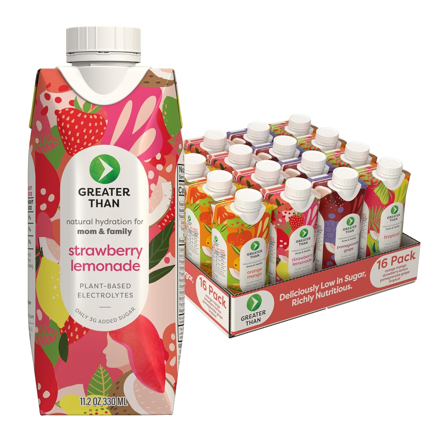 Greater Than Lactation Supplement Support, Coconut Water, Vitamins & Electrolyte Drink for Breastfeeding, Breast Milk & Immune Support, Lactation Cookies Alt, Gluten Free, Low Sugar, 16 Variety Pack Greater Than Lactation Supplement Support, Coconut Water, Vitamins & Electrolyte Drink for Breastfeeding, Breast Milk & Immune Support, Lactation Cookies Alt, Gluten Free, Low Sugar, 16 Variety Pack