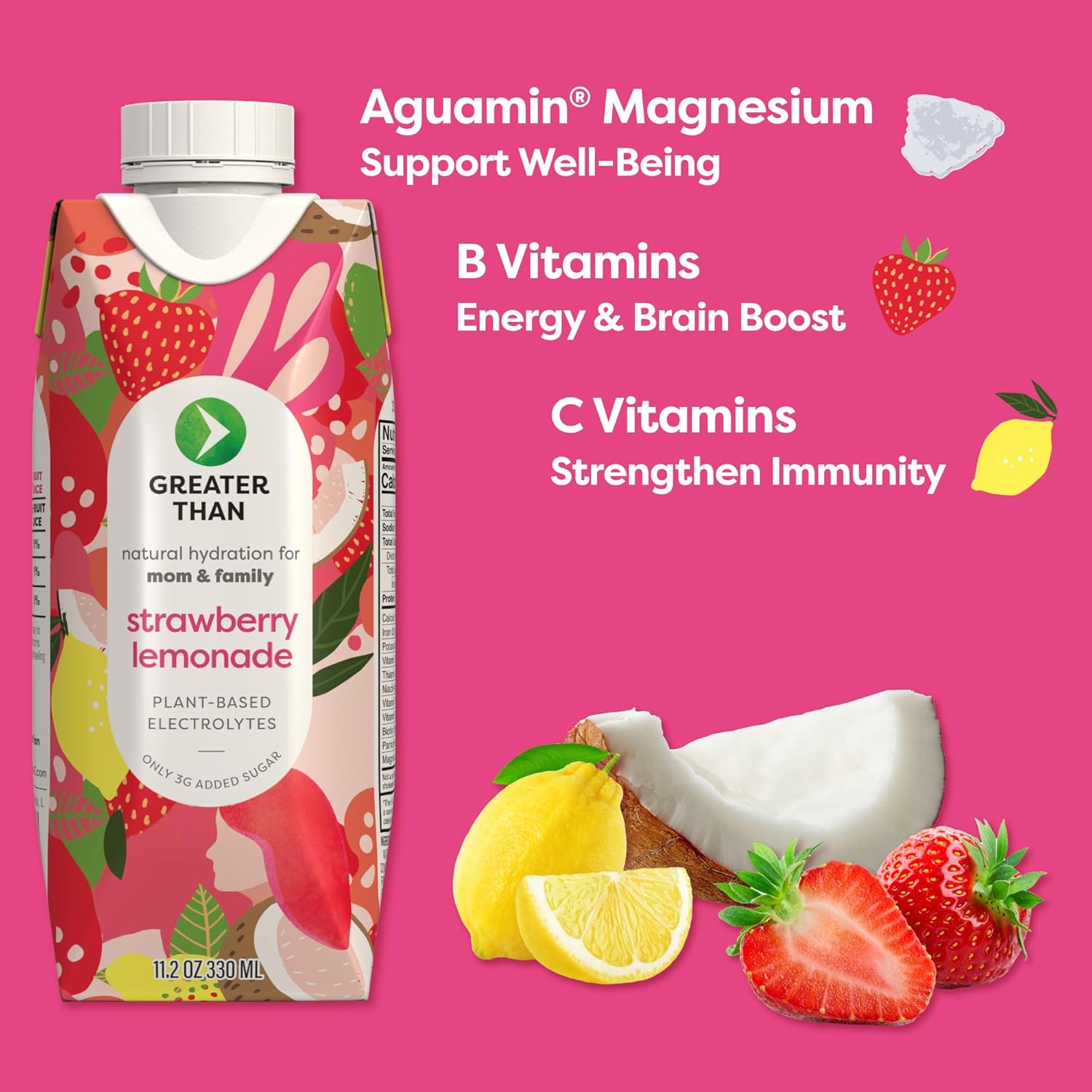 Greater Than Lactation Supplement Support, Coconut Water, Vitamins & Electrolyte Drink for Breastfeeding, Breast Milk & Immune Support, Lactation Cookies Alt, Gluten Free, Low Sugar, 8 Variety Pack4
