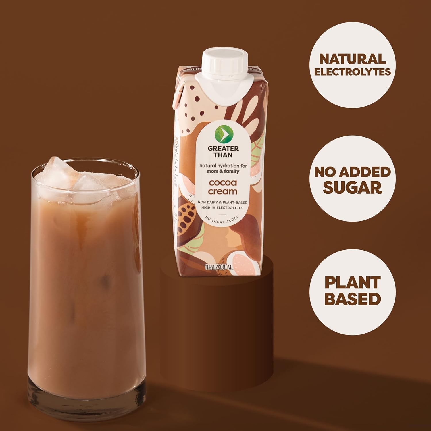 Greater Than Lactation Supplement Support, Coconut Water, Vitamins & Electrolyte Drink for Breastfeeding & Immune Support, Lactation Cookies Alt, Gluten Free, Low Sugar, 24 Pack, Cocoa Chocolate Cream4