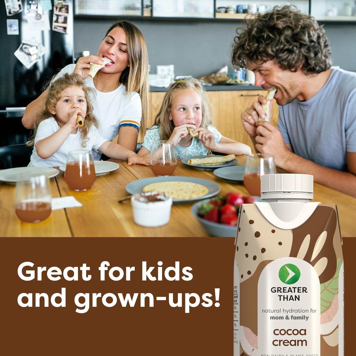 Greater Than Lactation Supplement Support, Coconut Water, Vitamins & Electrolyte Drink for Breastfeeding & Immune Support, Lactation Cookies Alt, Gluten Free, Low Sugar, 24 Pack, Cocoa Chocolate Cream8
