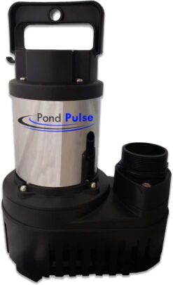 HALF OFF PONDS Pond Pulse 6,500 GPH Submersible Waterfall Pump – Hybrid Drive Pond Pump with 30' Cord – Energy Efficient, Fish Safe, 32' Max Head, for Skimmers & Large Water Features